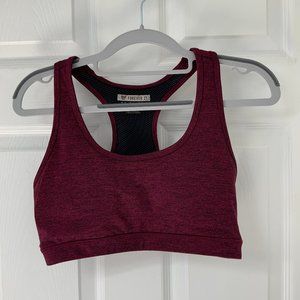 High Impact Sports Bra BURGUNDY/BLACK